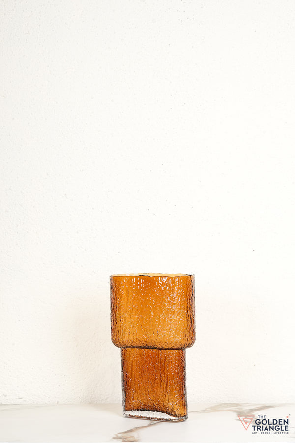 Anya Glass Vase - Amber