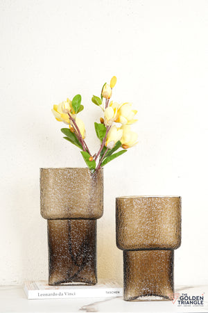 Anya Glass Vase - Brown