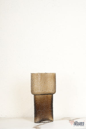 Anya Glass Vase - Brown