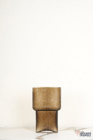 Anya Glass Vase - Brown