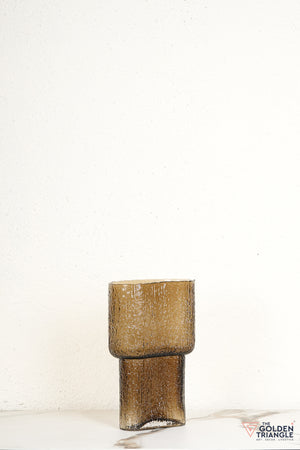 Anya Glass Vase - Brown