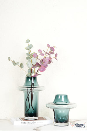 Esme Glass Vase - Blue