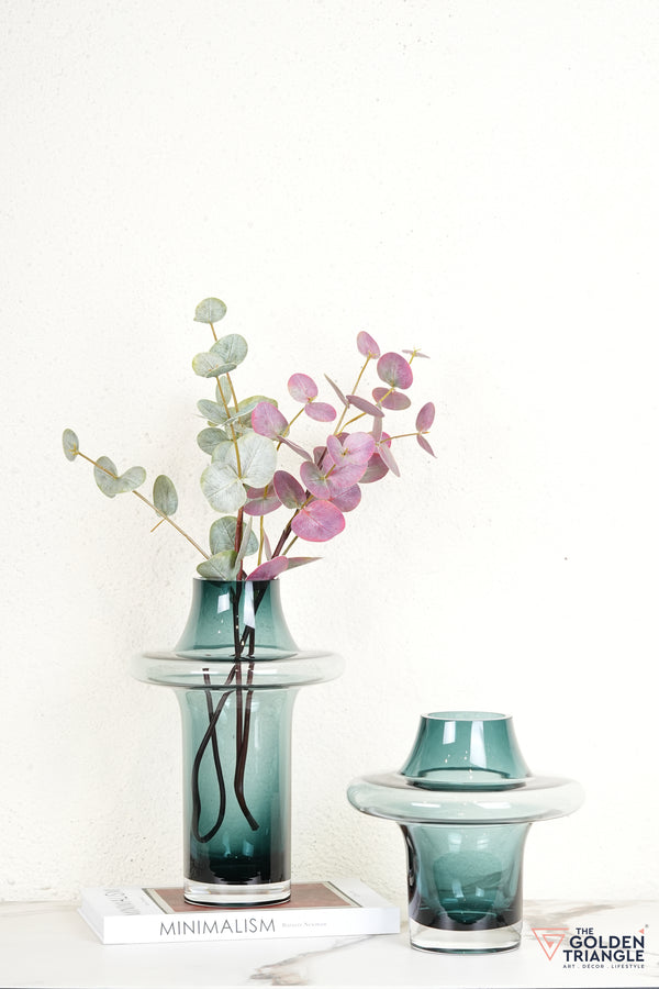 Esme Glass Vase - Blue