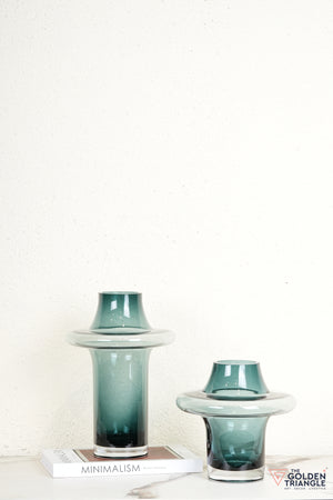 Esme Glass Vase - Blue