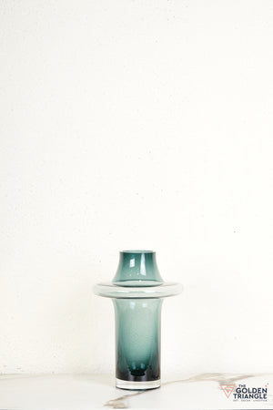 Esme Glass Vase - Blue
