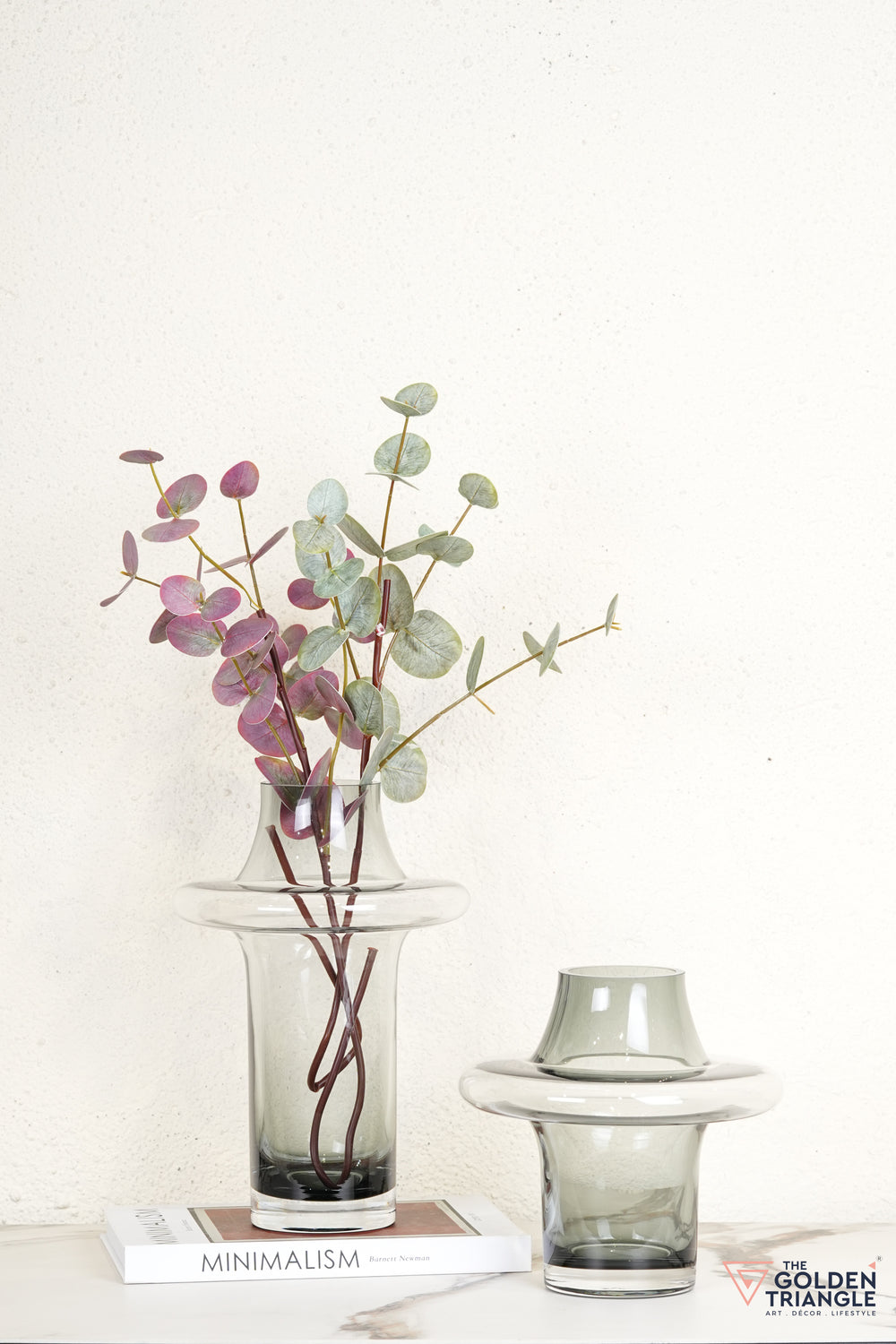 Esme Glass Vase - Smoke