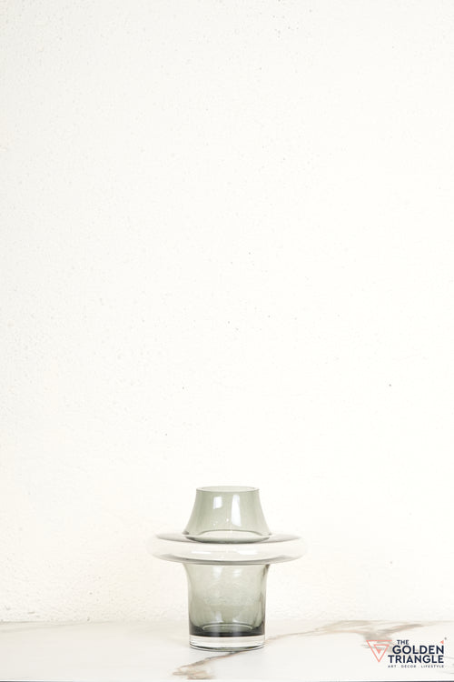 Esme Glass Vase - Smoke