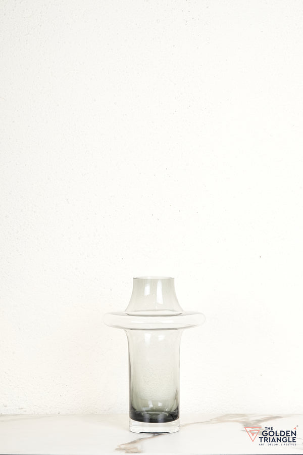 Esme Glass Vase - Smoke