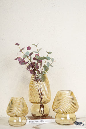 Gaby Glass Vase - Yellow