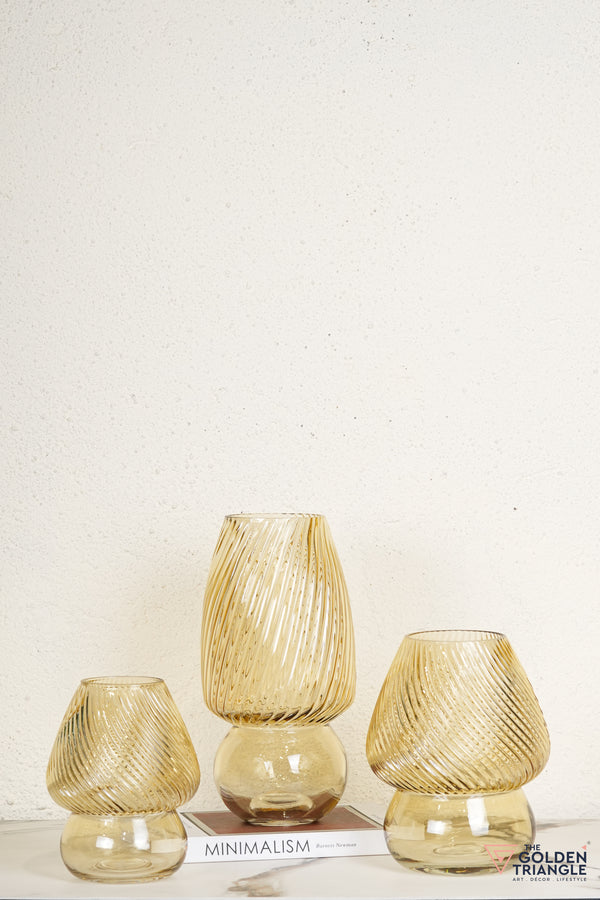 Gaby Glass Vase - Yellow