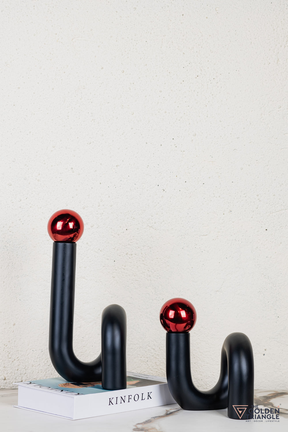 Spiral Ornament Tabletop Decor - Red