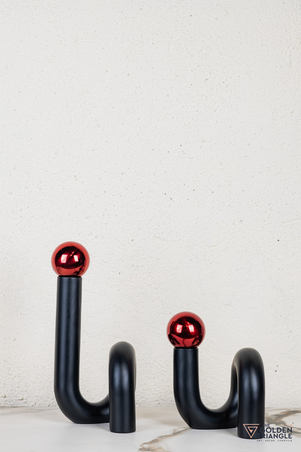 Spiral Ornament Tabletop Decor - Red