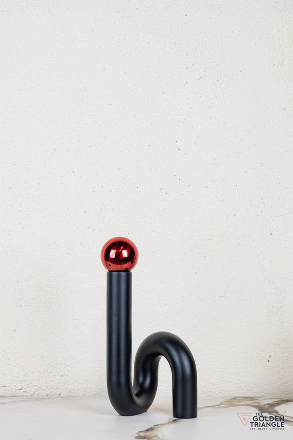 Spiral Ornament Tabletop Decor - Red