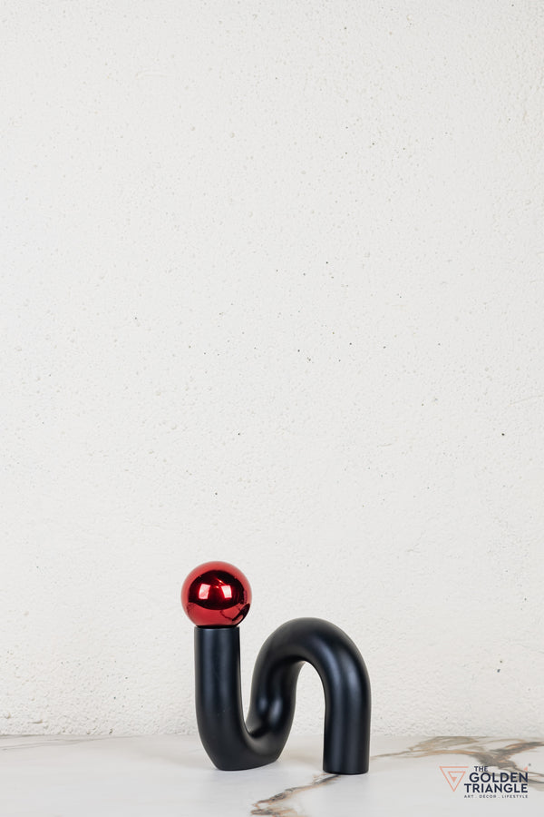 Spiral Ornament Tabletop Decor - Red