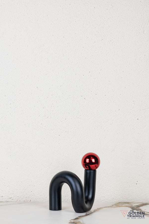 Spiral Ornament Tabletop Decor - Red