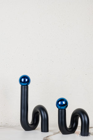 Spiral Ornament Tabletop Decor - Blue