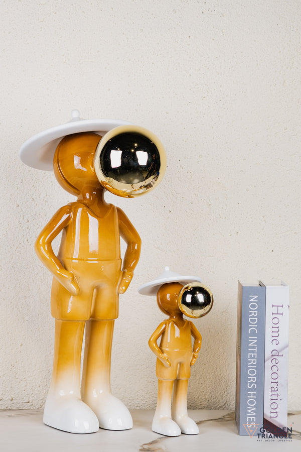 Miro Sphere Sculpture - Orange