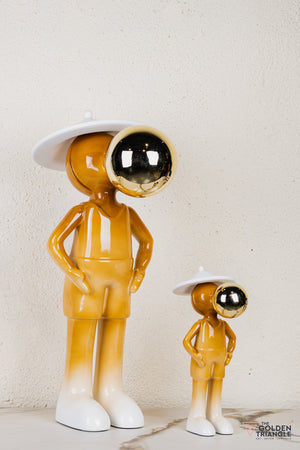 Miro Sphere Sculpture - Orange