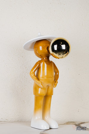 Miro Sphere Sculpture - Orange