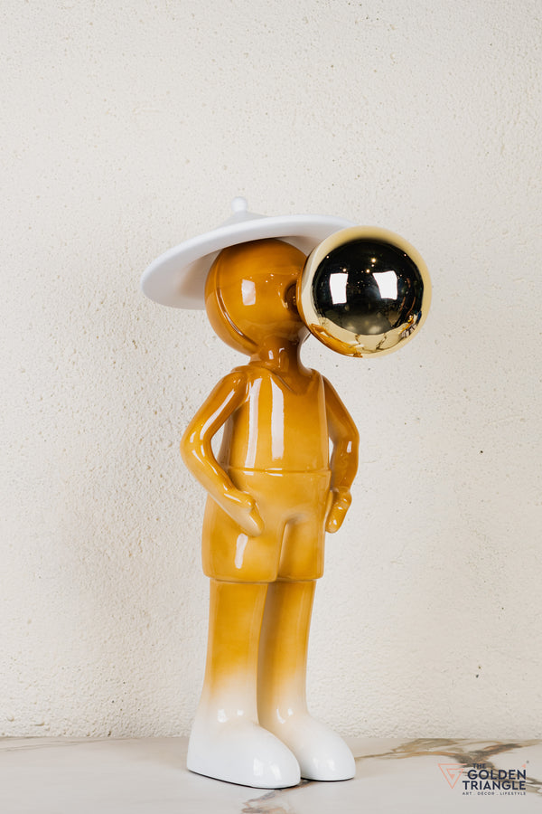 Miro Sphere Sculpture - Orange