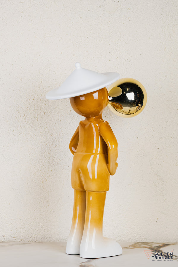 Miro Sphere Sculpture - Orange