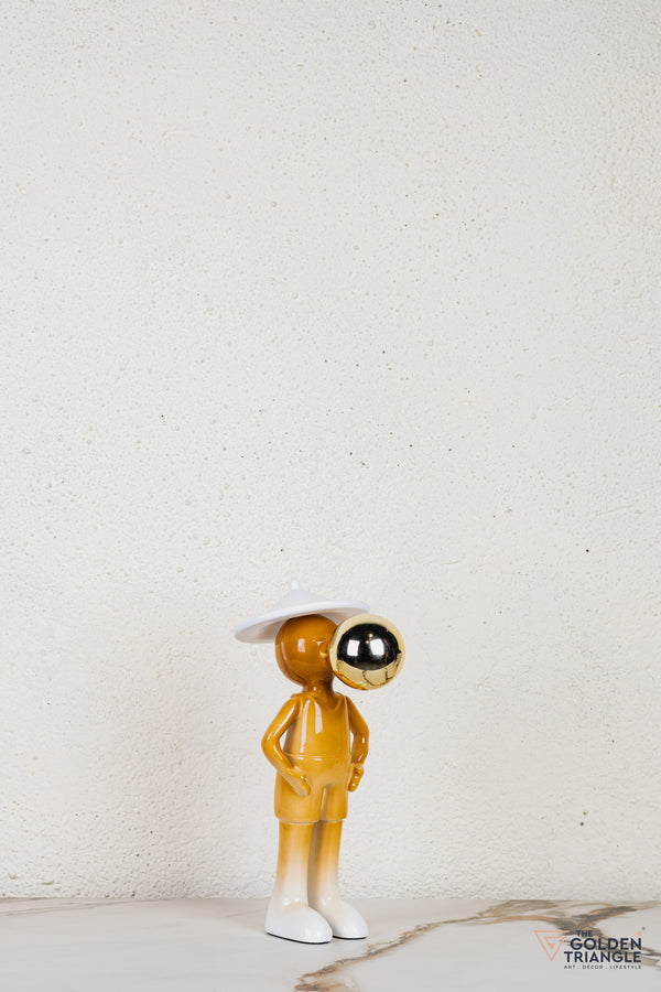 Miro Sphere Sculpture - Orange