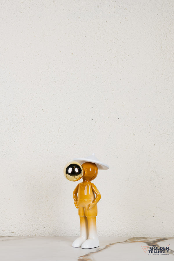 Miro Sphere Sculpture - Orange