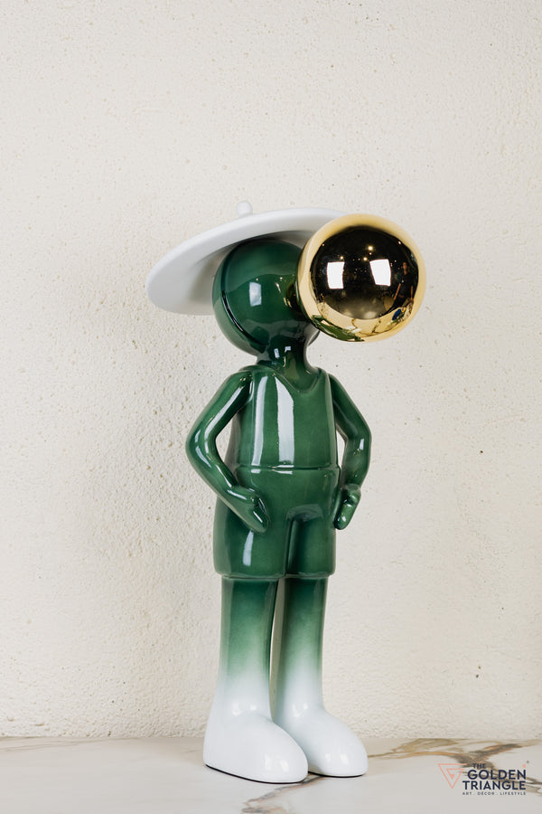 Miro Sphere Sculpture - Green