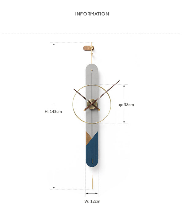 Perry Wall Clock - Blue
