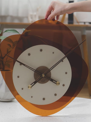 Asahi Wall Clock - Orange