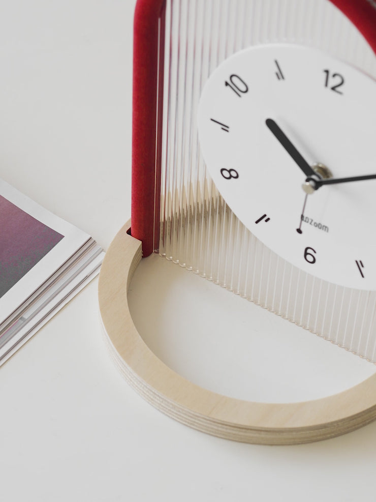 Takumi Table Clock - Rust