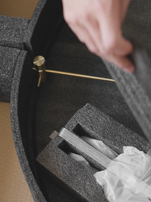 Jasper Wall Clock Gray