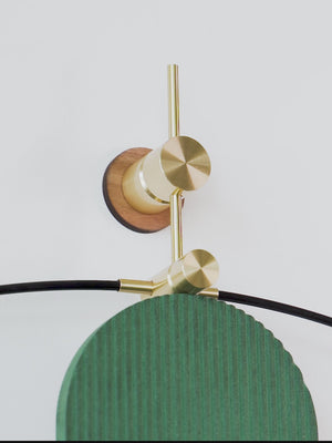 Celest Wall Clock - Green & Gray