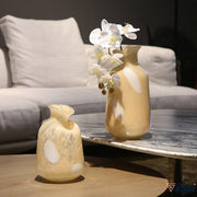 Spotlight Dimpled Polka Dot Glass Vase - Beige