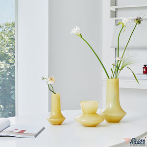 Spring Awakening Glass Vase - Yellow