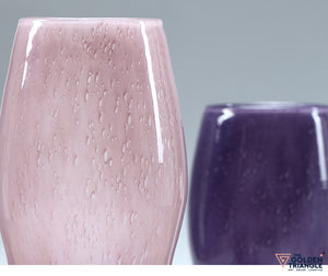Springtime Sprig Glass Vase - Pink
