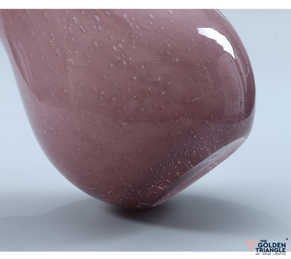 Springtime Sprig Glass Vase - Pink