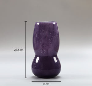 Springtime Sprig Glass Vase - Purple
