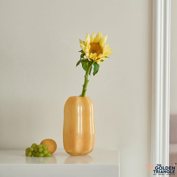 Sunny Daydream Glass Vase - Orange