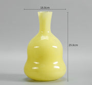 Sunny Glass Vase - Yellow