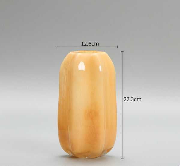 Sunny Daydream Glass Vase - Orange