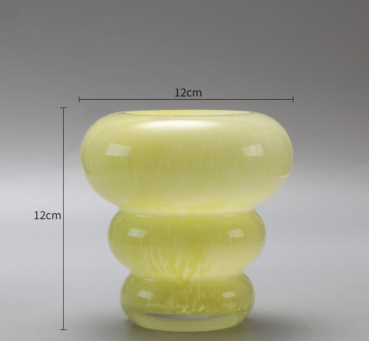 Sunny Daydream Glass Vase - Yellow