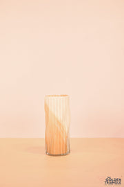Maisie Cylindrical Glass Vase - Big - Yellow