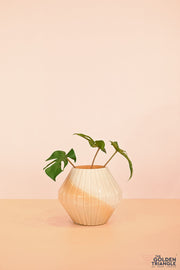 Maisie Glass Vase - Short - Yellow