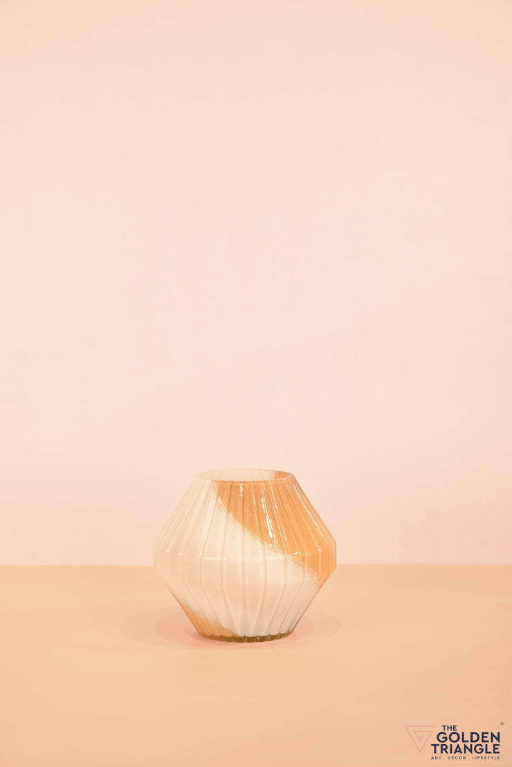 Maisie Glass Vase - Short - Yellow