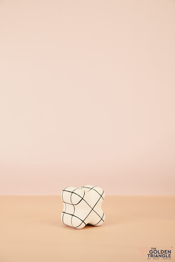 Curvy Monolith Block - White