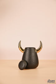 Horned Monster Canister - Black