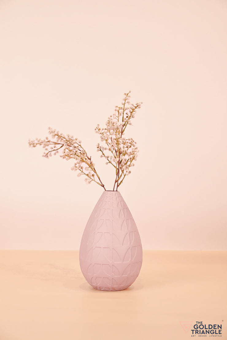 Patterned Oasis Ceramic Vase - Pink