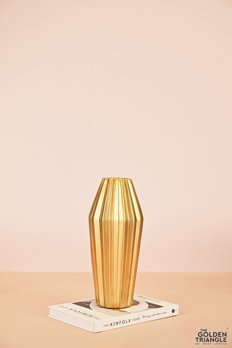 Lustre Ceramic Vase - Gold - Big