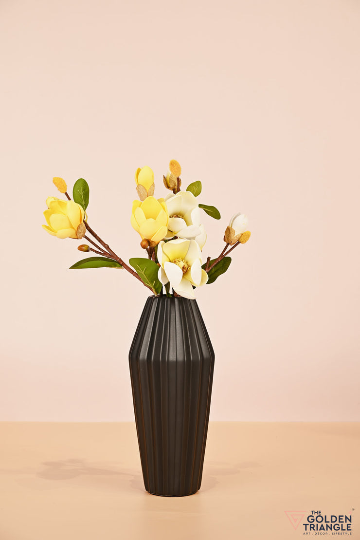 Lustre Ceramic Vase - Black